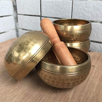Himalayan Hand Hammered Chakra Meditation Bowl Brass Buddhist Yoga Singing Bowl，One Color 17 - size: 17