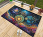 Chakra Meditation Yoga Print Area Rug, Non-Slip Carpet for Living Room, Bedroom, Kitchen - 82" - color: Charkas Rug 14, size: 4' x 6' (Rectangular)