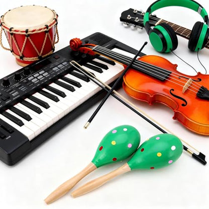 2 Pcs Maracas, 9 Inch Hand Percussion Rattles, Wooden Rumba Shaker Hand Musical Instruments with Clear Rhythm for Music Learning (Green-9 Inch) - color: Green-9 Inch