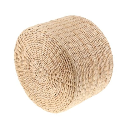 12inch Straw Cushion Tatami Floor Meditation Pillows Buckwheat Couch for Home Decor(30x30x20cm)