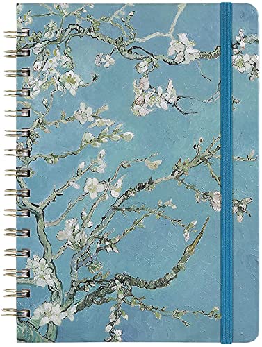 Ruled Notebook/Journal - Lined Journal with Premium Thick Paper, 8.5" X 6.4", College Ruled Spiral Notebook/Journal, Banded with Exquisite Inner Pocket, Waterproof Hardcover for Office, Home & School - color: green