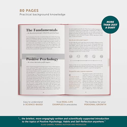 6-Minute Diary – 3-Million-User Gratitude Journal for Women & Men with Prompts – Guided Self Care Book Based on Positive Psychology – Daily Manifestation - color: Antique Pink