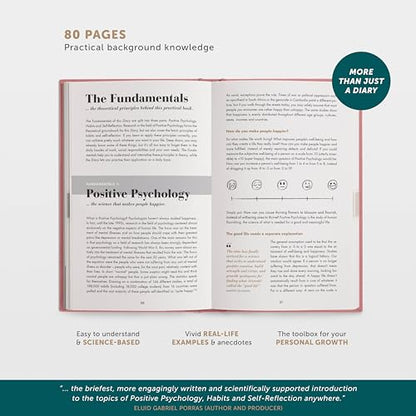 6-Minute Diary – 3-Million-User Gratitude Journal for Women & Men with Prompts – Guided Self Care Book Based on Positive Psychology – Daily Manifestation - color: Antique Pink