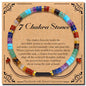 BONNY BOXX Braided Genuine Bracelet, Elegant Handcrafted Natural Gemstone Crystal Bracelet Healing Power Energy Inspirational Gifts with Card for Unisex - color: Chakra, size: 2*4MM