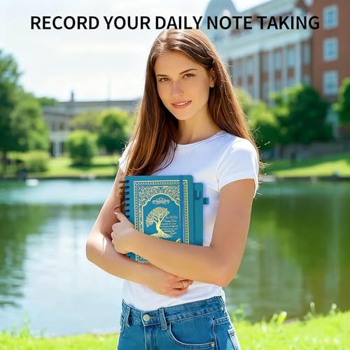 A5 Hardcover Spiral Notebook Tree of Life Journal Daily Journals for Writing Travel Notebooks Journal for Women Men 80GSM Paper Leather Spiral Journal,5.7"x8.3"（Spiral Tree -Light Blue) - color: Spiral Tree of Life-light Blue