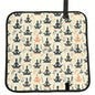 Yoga Meditation (7) Print Folding Seat Pad, Portable Camping Seat Cushion for Outdoor
