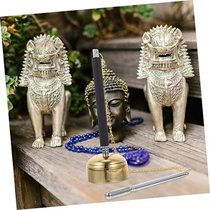 Wakauto Telescopic Buddhist Handbell Instrument for Meditation and Temple Rituals Lightweight Portable Chime for Prayer and Dharma Ceremonies Easy to Use Buddhist Supply Gift