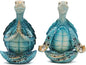 2Pcs Sea Turtle Meditating Yoga Statues - Beach & Home Office/Bedroom Decor - Resin Zen Turtle Figurines for Beachy Decor