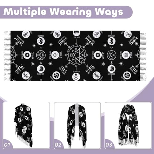 Big Oversized Long Scarves Pashmina Shawl Wrap Women gifts - color: Picture (648)
