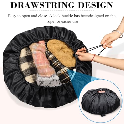 Quilt Storage Bag Large Multipurpose Storage Bag Space Saving Travel Laundry Bag Drawstring Waterproof Shoulder Duffle for Camping Outdoor Travel Home