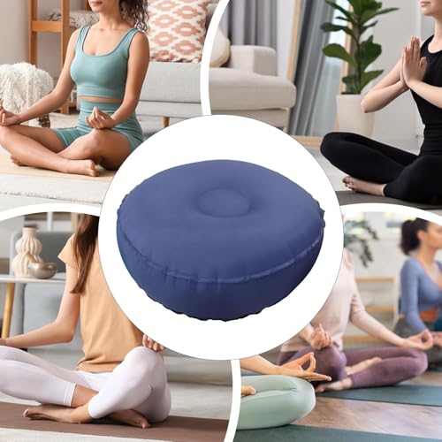pistro Inflatable Meditation Cushion - Portable & Lightweight Yoga Pillow for Indoor Outdoor Travel Office- Black