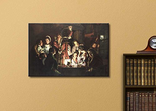 wall26 - an Experiment on a Bird in The Air Pump by Joseph Wright of Derby - Canvas Print Wall Art Famous Oil Painting Reproduction - 12" x 18" - color: An Experiment on a Bird, size: 18"L x 12"W