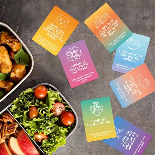 Mindfulness Cards, 50X Cards, Motivational Positive Quotes, for Mindfulness, Meditation Practice,