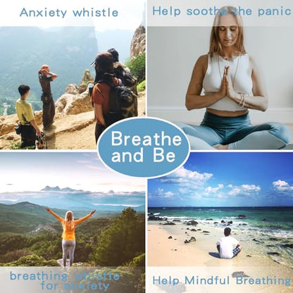 COTATI Anxiety Breathing Necklace Breathe Easy Mindfulness Necklace Stainless Steel Pendant for Women Men Natural Calm & Stress Relief - color: Gold-bamboo