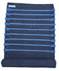 Jaipur Art & Rugs Cotton Yoga Rug - Eco-Friendly Hand-Woven Thick Mat (24”x72”x5mm) for Everyday Fitness at Home - Comfortable & Extra-Long - color: Navy-Sky Blue