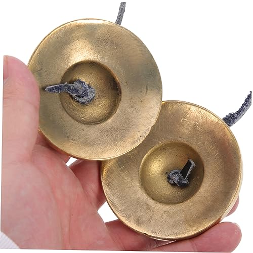 SECFOU Handcrafted Meditation Cymbal Bell with Storage Bag for Yoga and Mindfulness Practice Produces Harmonic Tones for Healing and Positive Energy