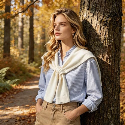 Sweater Shawl Wraps for Women Fashion Knitted Shoulder Shawls Ponchos Casual Sweaters Scarf Cape Wraps with Sleeves - color: 05 White