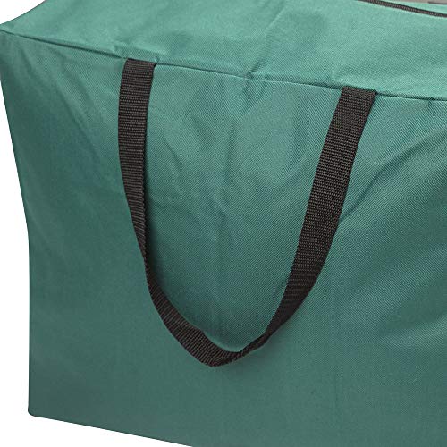 ProPik Christmas Ornaments Accessories Storage Bag Tear-proof Polyester Material 15” X 9.8” X 18.1” with Handles and Full Length Zipper (Green) - color: Green