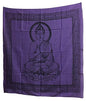 Buddha Indian Cotton Yoga Meditation Prayer Altar Cloth (40" x 40") (Purple) - color: Purple