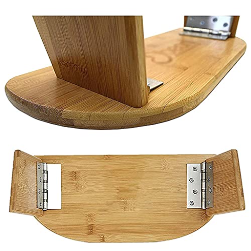 Kneeling Meditation Bench with Foldable Bamboo Meditation Bench Legs, Perfect Kneeling Stool Ergonomic Bamboo Yoga Bench - Includes Carrying Bag