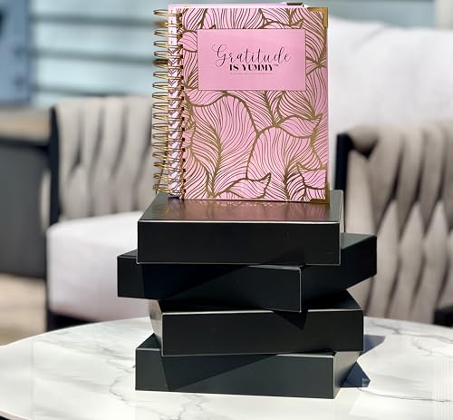Gratitude is Yummy® 90-Day Grattitude Journal – Manifestation Journal with Prompts, Law of Attraction Daily Guided Journal for Self Care, Mindset & Abundance (Luxury Hardcover Gift Set)