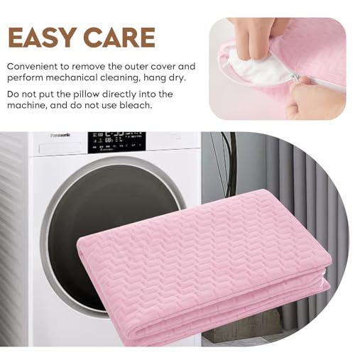 Small Shredded Memory Foam Pillow, Camping Pillow Travel Pillow - Compressible Medium Firm, Breathable Cover, Ideal Backpacking Hiking, Airplane and Car (Apricot Pink, S) - color: Apricot Pink, size: S-16 X 12 Inch