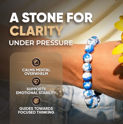 Spiritual Bracelets for Women & Men, Healing Crystal Bracelet with Natural Stones for Meditation, Chakra Alignment & Inner Transformation - style: Rare K2 Stone Bracelet of Spiritual Adventure