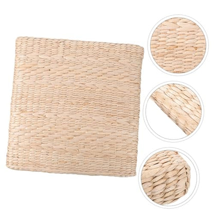 1pc Woven Meditation Mat Handmade Straw Cushion for Yoga Meditation and Home Decor Design Thickness and Easy to Care