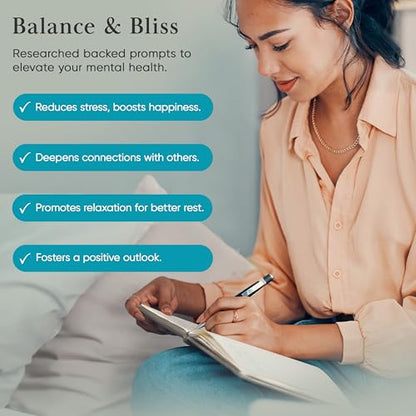 Gratitude Journal For Women & Men - Mental Health, Self Love & Self Care Journal - Teal - 5.8" x 8.3" - Mantra Planner - color: Green