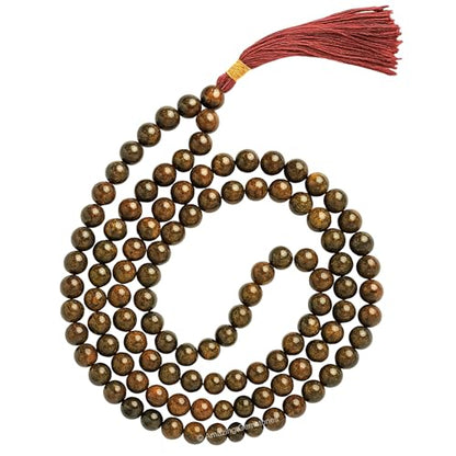 Amazing Gemstone Bronzite Mala Beads - 108 Prayer Beads for Meditation and Mindfulness Practice, Handcrafted Mala Beads with Natural Gemstones for Spiritual Healing and Relaxation (Plain) - color: Bronzite, style: Plain