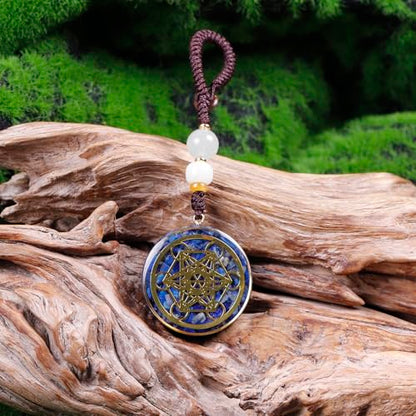 Day Day Up Orgonite Necklace - Sri Yantra Rotatable Pendant For Anti Stress Anxiety & Meditation - Malachite And Tiger Stone For Spiritual Healing & Positive Energy - color: Style 3