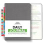 Journal For Men & Women - Gratitude Journal & Self Care Journal With Prompts - A5 Journaling Notebook - Grey - Productivity Store - color: Gray