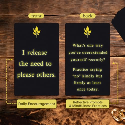 Miracle Mantras Positive Affirmations Cards – 54 Daily Affirmation Cards for Women & Men, Self Care, Love & Wealth, Mindfulness Motivational Deck, Inspirational Gift