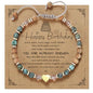 yupoxiu Inspirational Gifts for Women Birthday - Healing Natural Stone Bracelets, Thinking of You Get Well Soon Gifts for Women Friend Sister - style: L-Happy Birthday