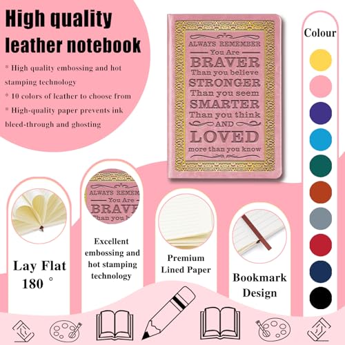 JOHSBYD Journal for Women - Inspirational Writing Journal with Prompts, Journal for Teen Girls, Graduation Gift for Women, Teacher, Friends (Pink) - color: Pink