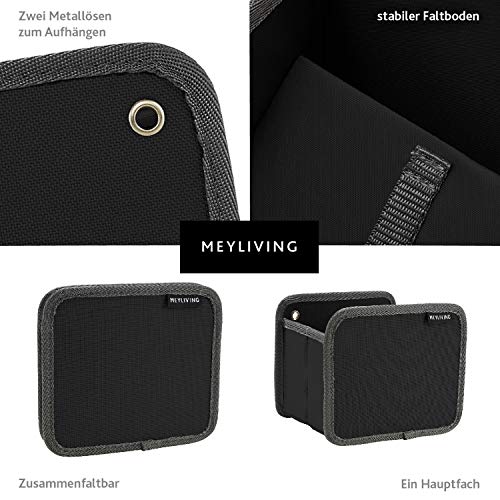 Foldable Box 4.9x6.5x5.5inches Desk Organizer Cosmetics Gift Make-up Kitchen Utensils, 2-Pack/X-Small, Lava Black - color: Lava Black, size: 2-Pack / X-Small