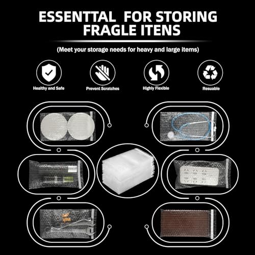 Frienda 300 Pcs Clear Self Sealing Bubble Cushion Bags Double Wall Bubble Pouch Bag Plastic Shockproof Protective Packing Bags for Small Business Moving Shipping Packaging Storage(6" X 10") - size: 6" X 10"