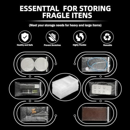 Frienda 300 Pcs Clear Self Sealing Bubble Cushion Bags Double Wall Bubble Pouch Bag Plastic Shockproof Protective Packing Bags for Small Business Moving Shipping Packaging Storage(6" X 10") - size: 6" X 10"