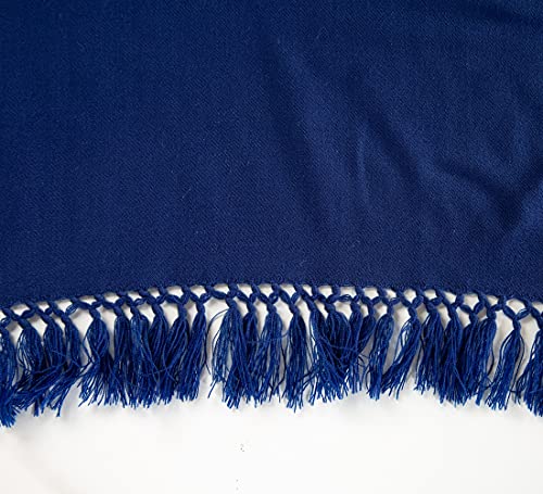 Meditation Shawl or Meditation Blanket, Shawl/Wrap, Oversize Scarf/Stole. Large. Unisex. - color: Navy Blue