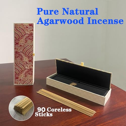 Chinese Natural Kynam Agarwood - Boasts a Distinctly Unique Aroma,ldeal for Home Incense, Meditation & More|Sustainable Harvesting Premium Incense Sticks, Meditation Gifts – Spiritual Cleansing