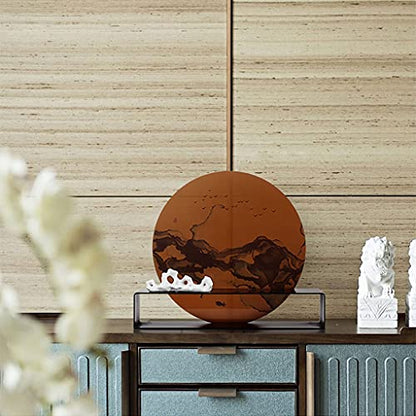 HASMI Office Desk Decor New Chinese Ink Zen Round Decoration Home Living Room Desktop Decoration Office Desktop Decoration Decoration Desk Decorations