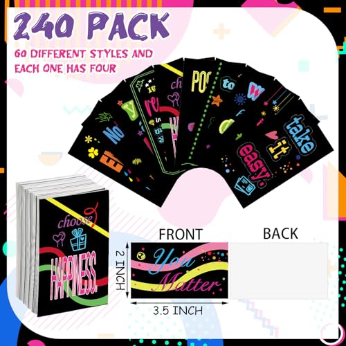 Jinei 300 Inspirational Affirmation Cards Bulk Daily Positive Motivational Gifts Cards Small Mini Encouragement Quotes for Women Coworker Team(Geometric Style) - style: Geometric Style