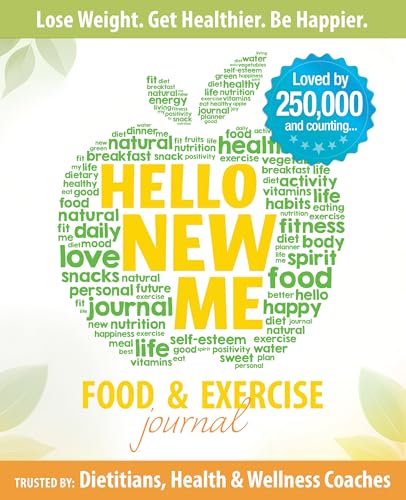 Hello New Me: A Daily Food and Exercise Journal to Help You Become the Best Version of Yourself, (90 Days Meal and Activity Tracker)