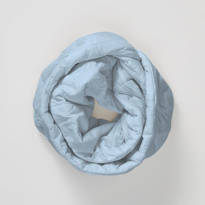 PYVOT Weighted Infinity Scarf, 3 lb Sensory Shoulder Wrap for Everyday Comfort - color: Light Blue