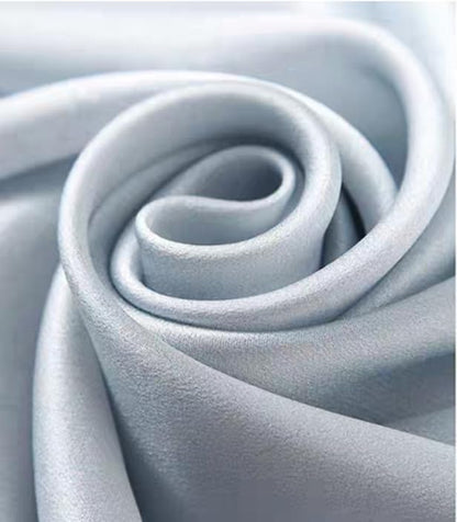 100% Mulberry Silk Long Scarf for Women Large Shawls for Headscarf and Neck- Oblong Hair Wraps with Gift Packed - color: Blue&white Plum Flowers