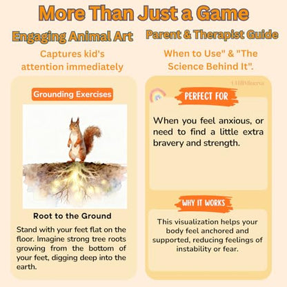 Somatic Therapy Cards for Kids, 52 Mindfulness & Emotional Regulation Activities for Calm, Focus, Coping Skills - Social Emotional Learning Tools for Parents, Therapists, Ages 6–12, Calm Down Corner
