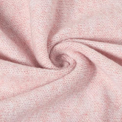 RIIQIICHY Shawl Wrap Women Pashmina Triangle Cape Knit Sweater Scarf for Fall Winter Fashion Accessory - color: Pink