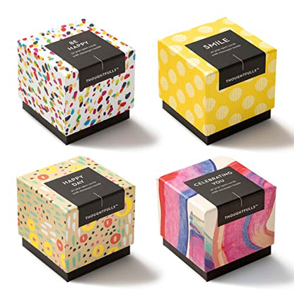 Compendium ThoughtFulls Pop-Open Cards — 4-Pack of Celebrating You, Be Happy, Happy Day, Smile — 120 Pop-Open Cards, Each with a Different Message Inside - color: Celebrating You, Be Happy, Happy Day, Smile