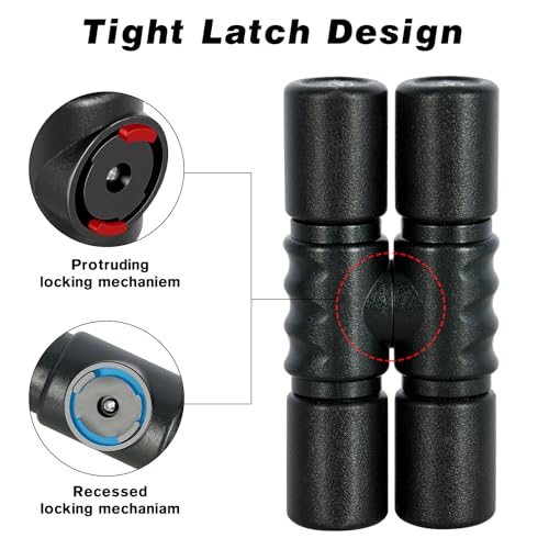 RANMING Twist Shaker ABS Double Row Shakers Percussion Instruments Medium Volume Latin Percussion Instruments for Accompaniment, Studio, Band, Drummers (Black)
