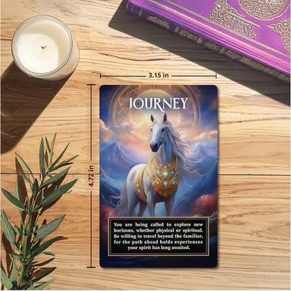 Angel Signs: A Divine Guidance Oracle with Angel Numbers by River Aether - Deck of 66 Inspirational Angelic Tarot Oracle Cards with Keywords and Meanings on Them
